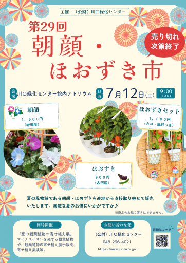 朝顔・ほおずき市